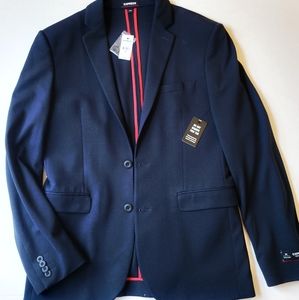 NWT Navy (38R) Express Performance Cotton Blazer, Ultra Slim